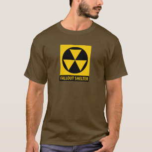 Vintage Civil Defence Atomic Bomb Fallout Shelter T-Shirt
