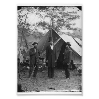 Vintage Civil War Photo of Abraham Lincoln Print