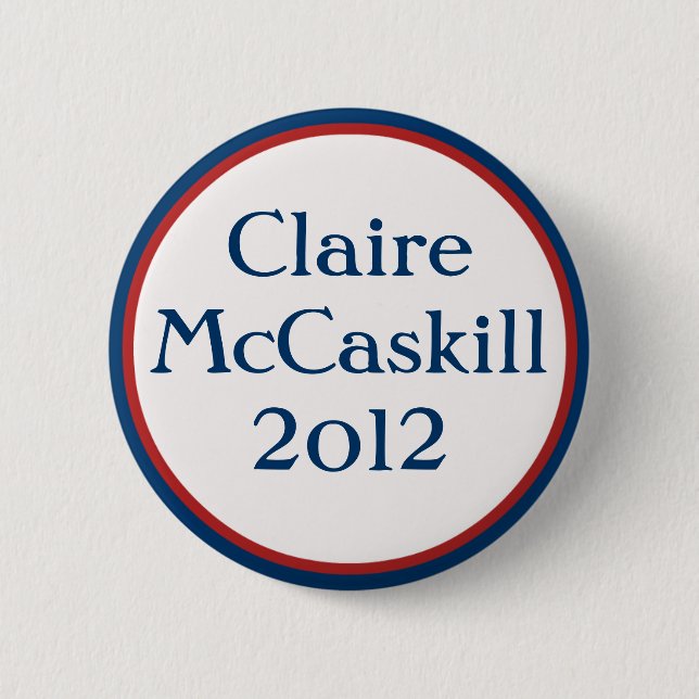 Vintage Claire McCaskill Button (Front)