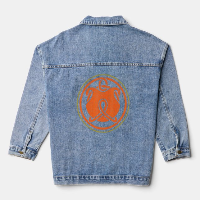 Vintage Clan Macguffin Crest Variant  Denim Jacket (Back)