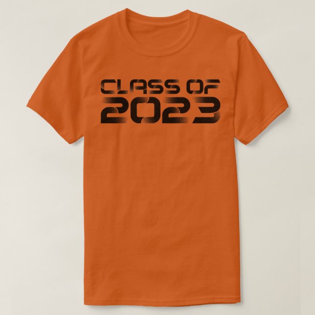Vintage Class Of 2023 Black Text T-Shirt (Design Front)