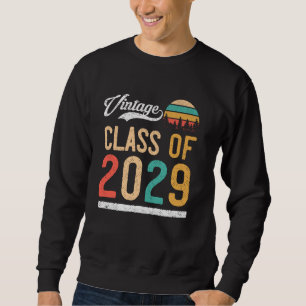 Vintage Class of 2029 High School or College Gradu Sweatshirt