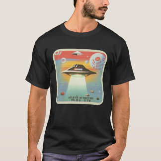 Vintage Classic 1970 s UFO Cool Graphic for Girls T-Shirt