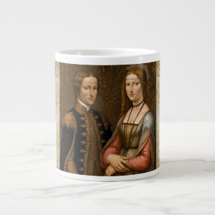 Vintage, Classic , A Royal Couple's Large Coffee Mug