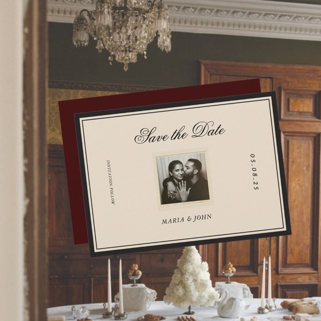 Vintage Classic Aesthetic Save the Date (Creator Uploaded)