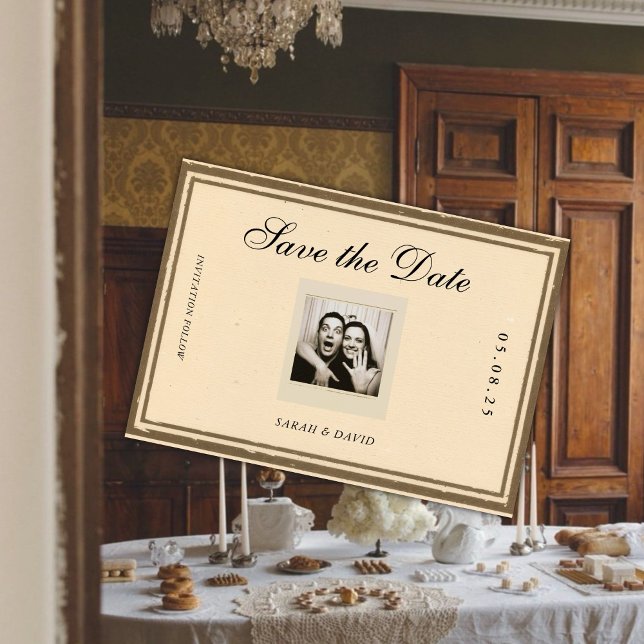 Vintage Classic Aesthetic Save the Date (Creator Uploaded)