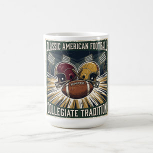 Vintage Classic American Football Design Coffee Mug