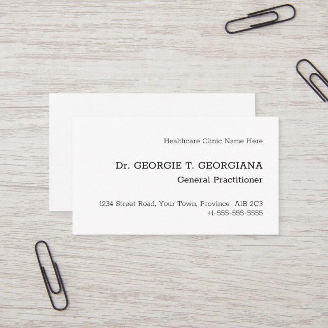 Vintage, Classic, and Traditional Business Card (Front/Back In Situ)