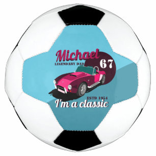 Vintage classic antique car legendary dad name football