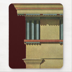 Vintage Classic Architecture, Temple Entablature Mouse Mat