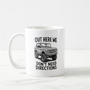 Vintage Classic Bronco Off-Road Illustration Coffee Mug