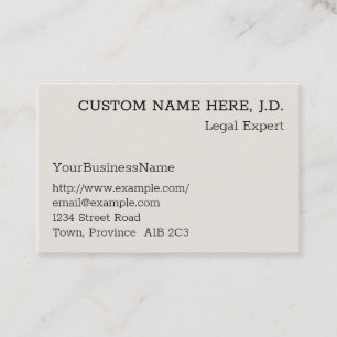Vintage, Classic Business Card