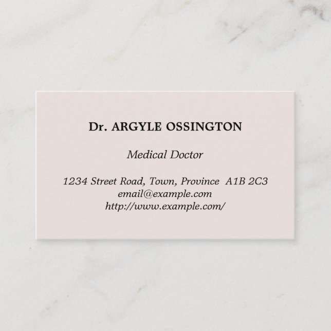 Vintage, Classic Business Card (Front)
