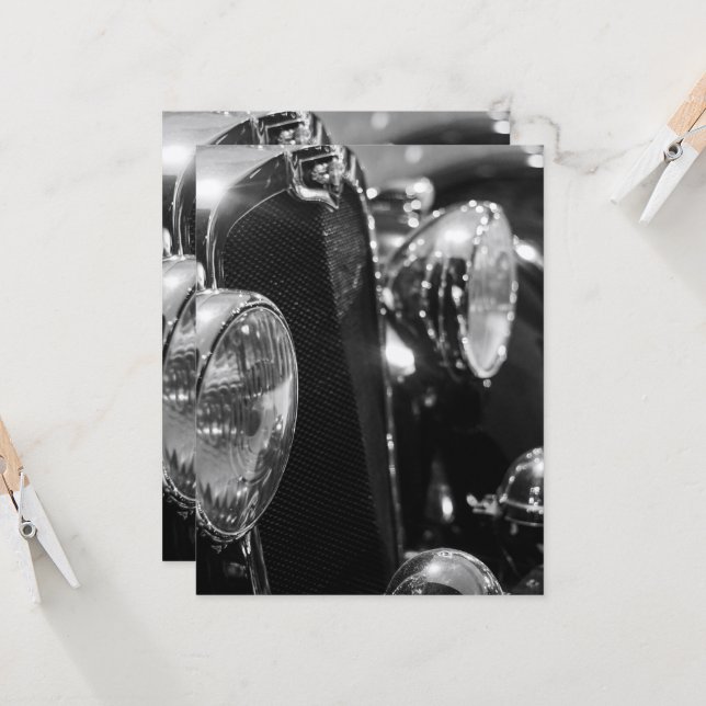 Vintage Classic Car (Front/Back In Situ)