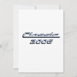 Vintage Classic Car 2006 Birthday Gift Invitation
