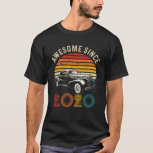 Vintage Classic Car 3Rd Birthday Awesome Since 202 T-Shirt