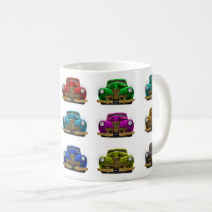 Vintage classic car coffee mug