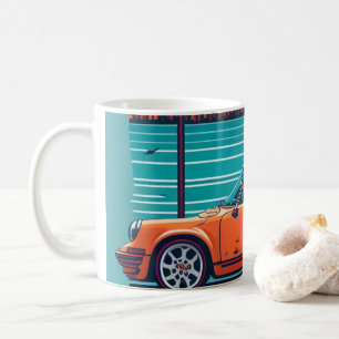 Vintage classic car coffee mug