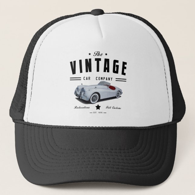 Vintage Classic Car Company Trucker Hat (Front)