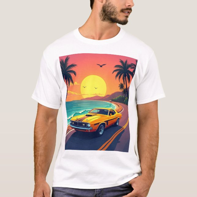 Vintage Classic Car Graphic Tee – Retro Auto Lover (Front)