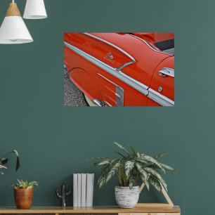 Vintage Classic Car Impala Close Up Poster