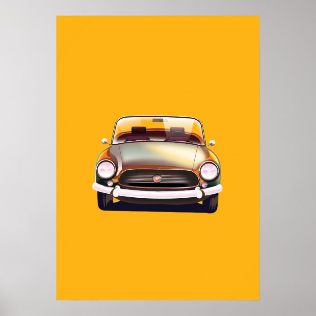 Vintage Classic car Poster (Front)