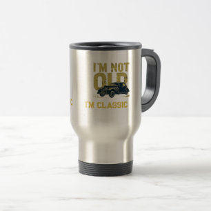 > Vintage Classic Car Retro Birthday   Travel Mug