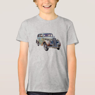 Vintage Classic Car Watercolor Illustration Tri-Blend Shirt