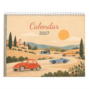 Vintage Classic Cars 2027 Wall Calendar