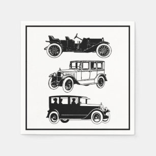 Vintage Classic Cars Antique Automobile Retro bbbb Napkin