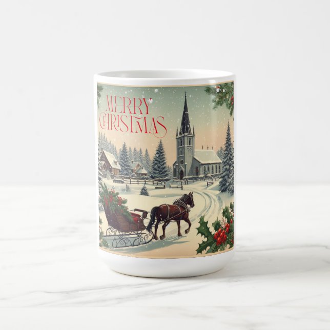 Vintage/Classic Christmas scene Coffee Mug (Center)
