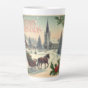 Vintage/Classic Christmas scene Latte Mug