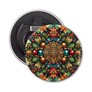 Vintage/Classic colourful Christmas Bottle Opener