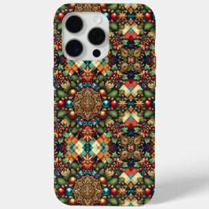 Vintage/Classic colourful Christmas iPhone 15 Pro Max Case