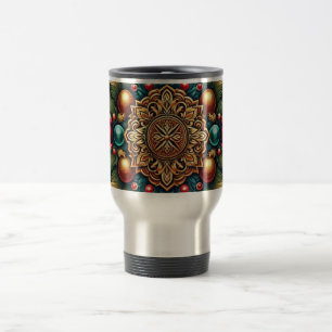 Vintage/Classic colourful Christmas Travel Mug