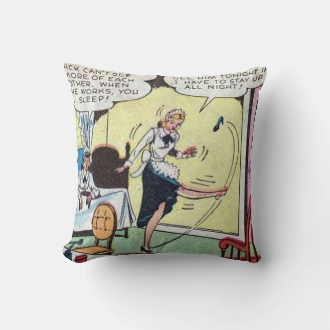 Vintage Classic Comic Cushion (Front)