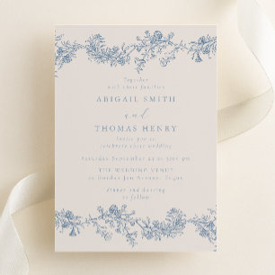 Vintage Classic Elegance Wedding Invitation