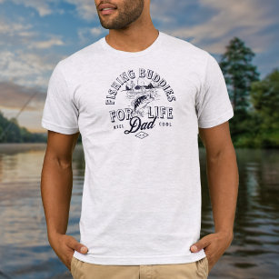 Vintage Classic Fishing Buddies Dad Gift from Kids T-Shirt
