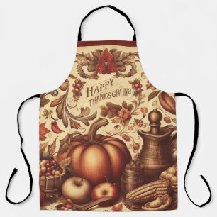 Vintage/Classic Happy Thanksgiving Apron