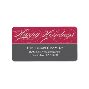 Vintage Classic Holiday Address Labels