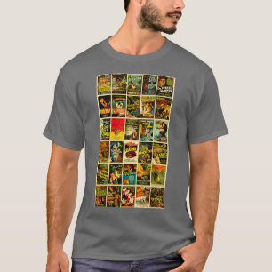Vintage Classic Horror Monster Posters T-Shirt