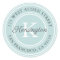 Vintage Classic Monogram | Round Address Label