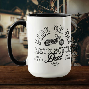 Vintage Classic Motorcycle Dad Gift from Kids Mug