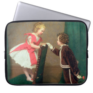Vintage Classic Painting of Victorian Children Laptop Sleeve