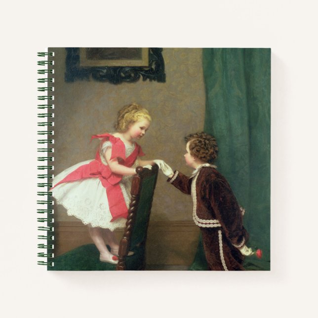 Vintage Classic Painting of Victorian Children Notebook (Front)