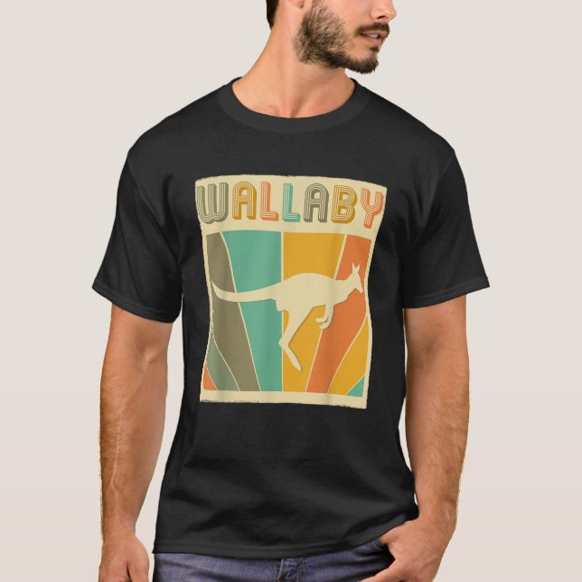 Vintage Classic Retro Wallaby   T-Shirt (Front)