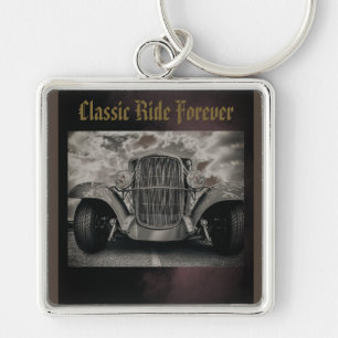 Vintage,Classic Ride Forever Key Ring
