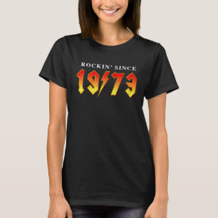 Vintage Classic Rock Rockin' since 1973 50th Birth T-Shirt