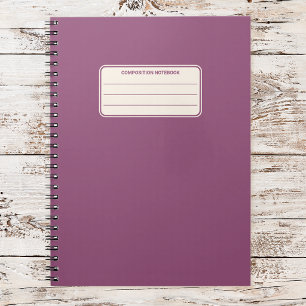 Vintage Classic Solid Color Composition Notebook