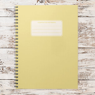 Vintage Classic Solid Color Composition Notebook